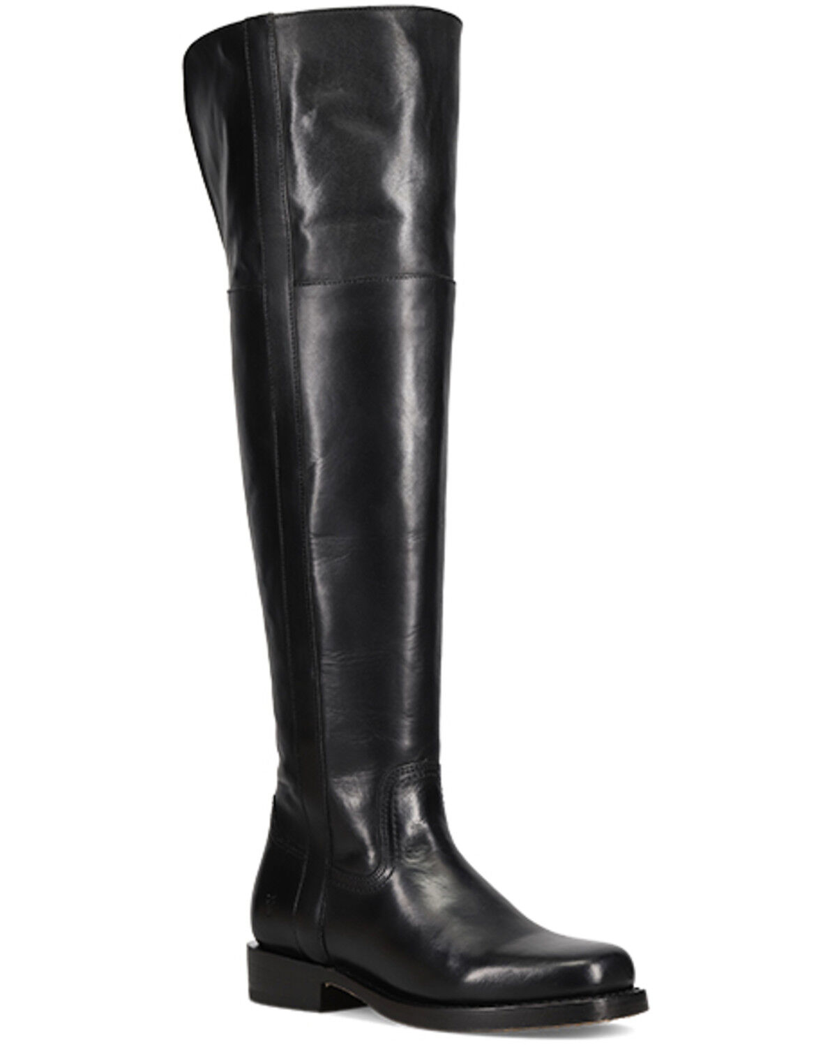 Image #1 - Frye Women's Campus Low Heel Over The Knee Fashion Boots - Round Toe, Black, hi-res