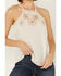 Image #3 - Shyanne Women's Embellished Halter Tank , Cream, hi-res