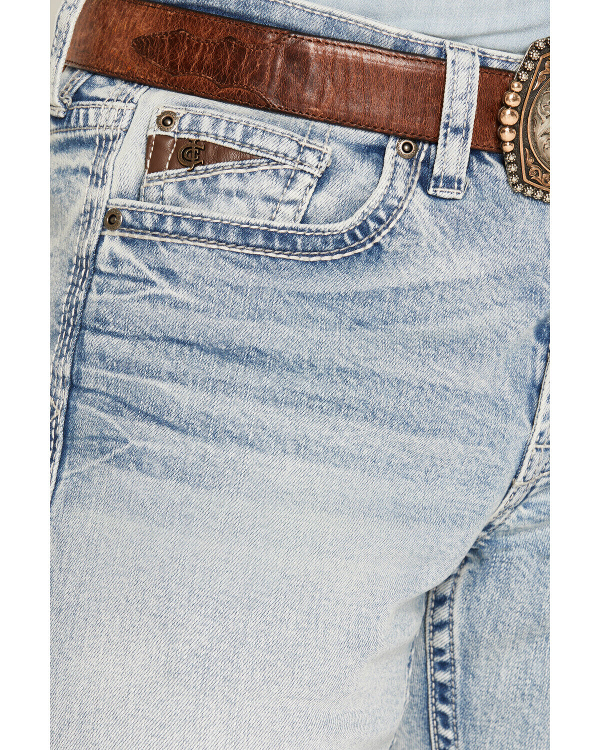 Image #2 - Cody James Men's Austin Wash Yukon Relaxed Straight Stretch Denim Jeans, Light Wash, hi-res