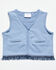 Image #1 - Angel Dear Toddler Boys' Fringe Vest, Blue, hi-res