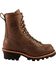 Image #2 - Chippewa Waterproof 8" Logger Boots - Plain Toe, Bay Apache, hi-res