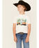 Image #1 - Rock & Roll Denim Boys' Lightning Bolt Short Sleeve Graphic T-Shirt , White, hi-res