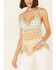 Image #3 - Sadie & Sage Women's Multi Calico Crochet Tassel Hem Cami, Multi, hi-res