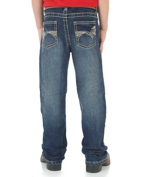 Image #1 - Wrangler Boy's 20X No. 42 Vintage Boot Cut Jeans, Blue, hi-res
