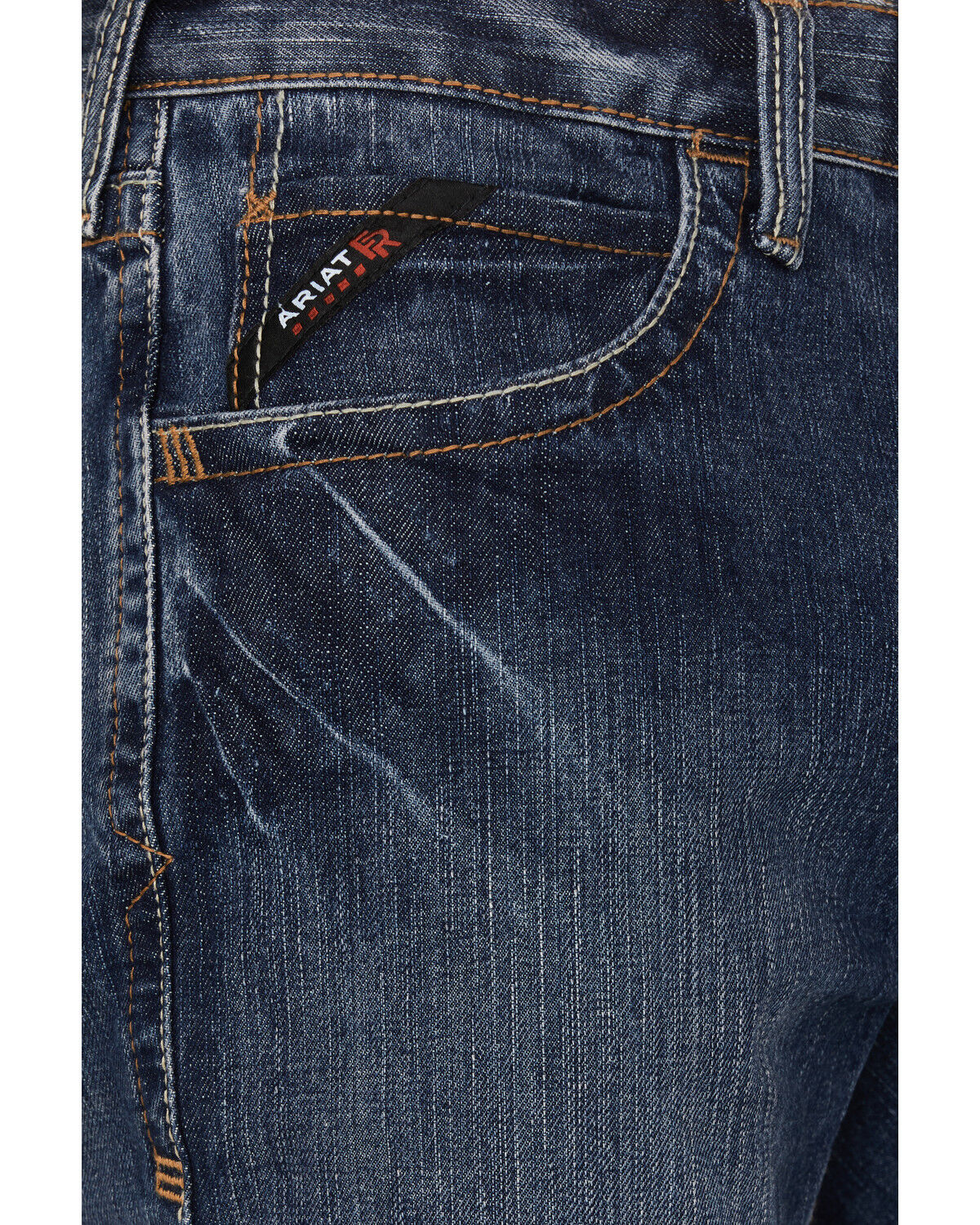 Image #2 - Ariat Men's FR M4 Medium Wash Relaxed Basic Bootcut Jeans - Big, Indigo, hi-res