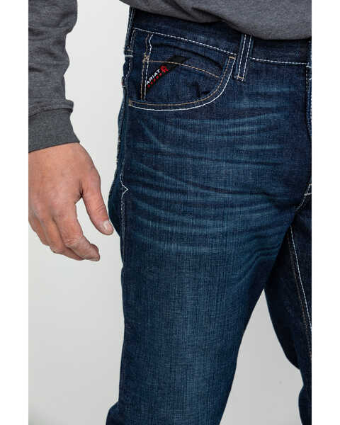 Image #5 - Ariat Men's FR M4 Durastretch Lineup Straight Work Jeans , Blue, hi-res
