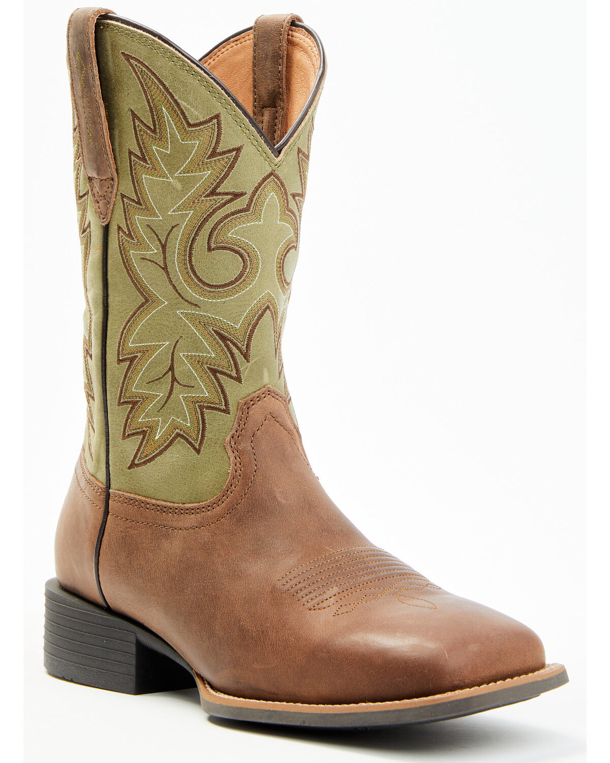 Image #1 - Cody James Men's Badge Xero Gravity&trade; Performance Western Boots - Broad Square Toe, Brown, hi-res