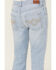 Image #4 - Shyanne Girls' Destructed Knee Flare Jeans , Light Wash, hi-res