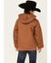 Image #3 - Carhartt Little Boys' Hooded Flannel Quilt Lined Jacket, Brown, hi-res