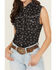 Image #3 - Cowgirl Hardware Women's Branded Print Sleeveless Rhinestone Snap Stretch Western Shirt, , hi-res