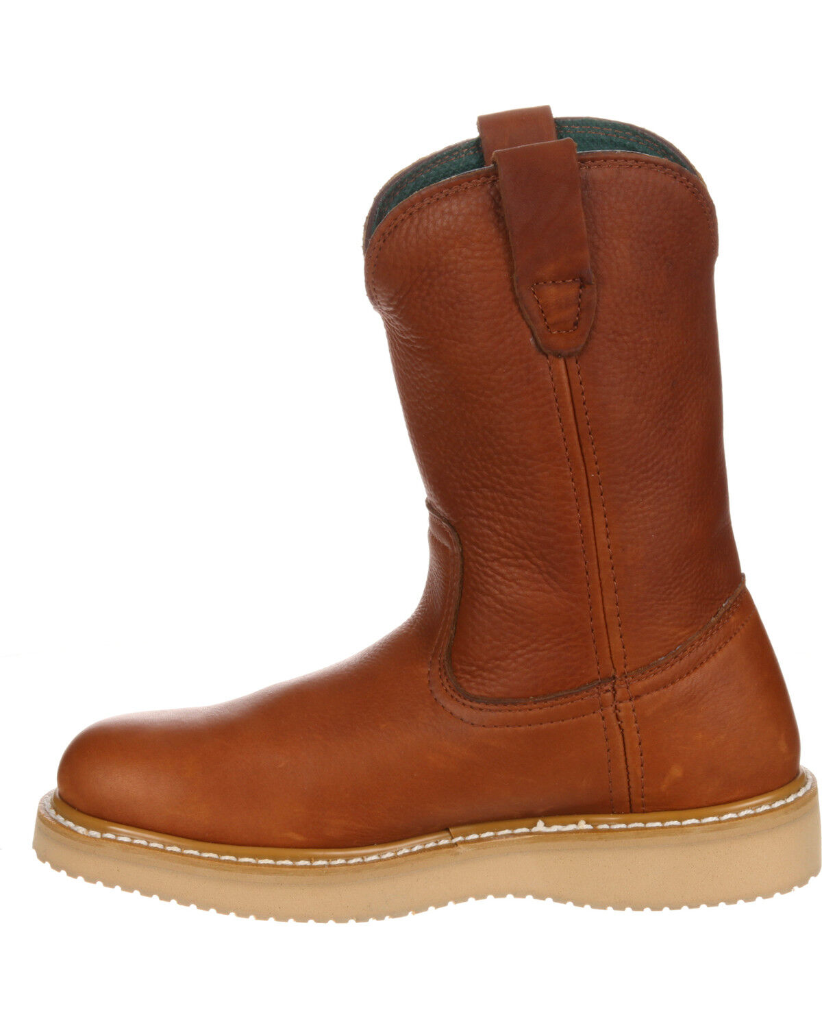 Image #3 - Georgia Men's Farm & Ranch Wellington Work Boots, Gold, hi-res