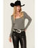 Image #1 - Shyanne Women's Rhinestone Studded Leather Belt , Black, hi-res