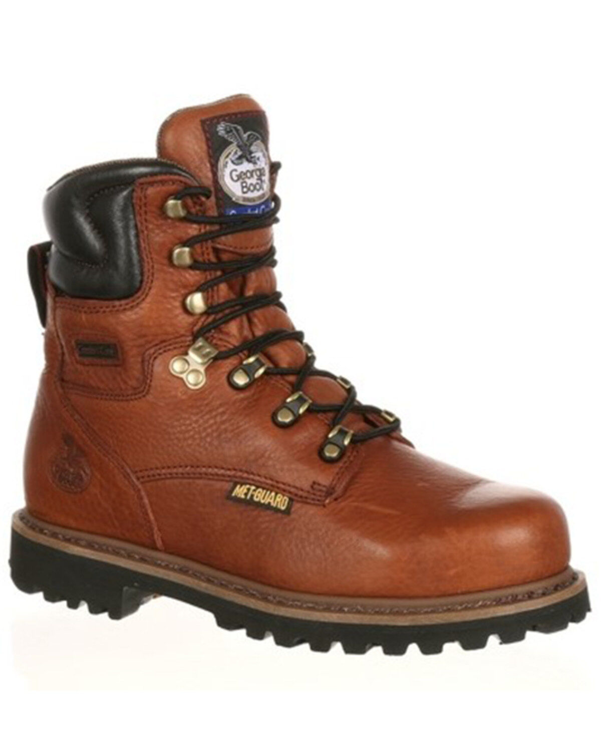 Image #2 - Georgia Men's Steel Toe Metatarsal Guard Work Boots, Briar, hi-res