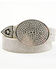 Image #5 - Idyllwind Women's Lovell Rhinestone Oval Buckle Belt , Silver, hi-res