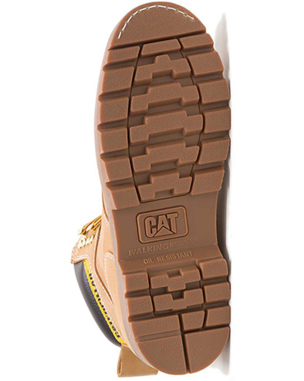 Image #6 - CAT Men's 6" Second Shift Lace-Up Work Boots - Soft Toe, Honey, hi-res