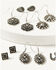 Image #2 - Shyanne Women's Luna Bella Silver Concho Earring Set - 6 Piece, Silver, hi-res