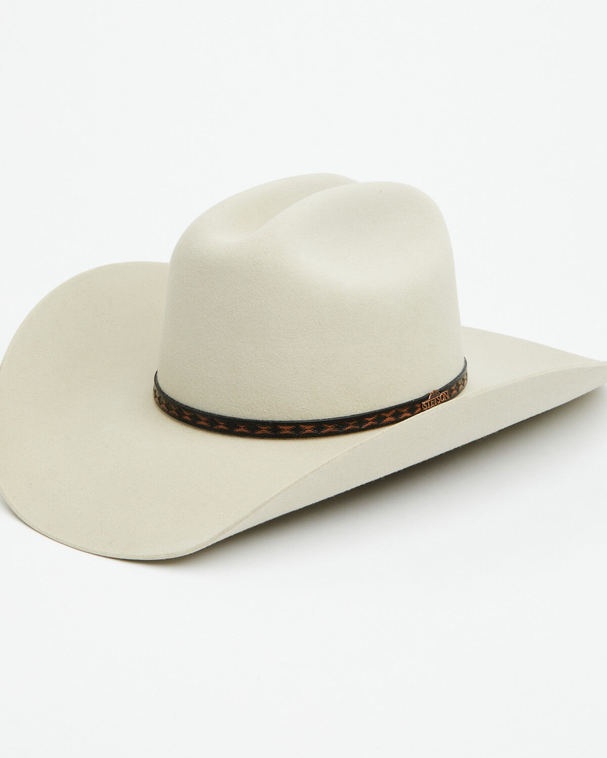 Stetson The Medalist Felt Cowboy Hat, Silver, hi-res