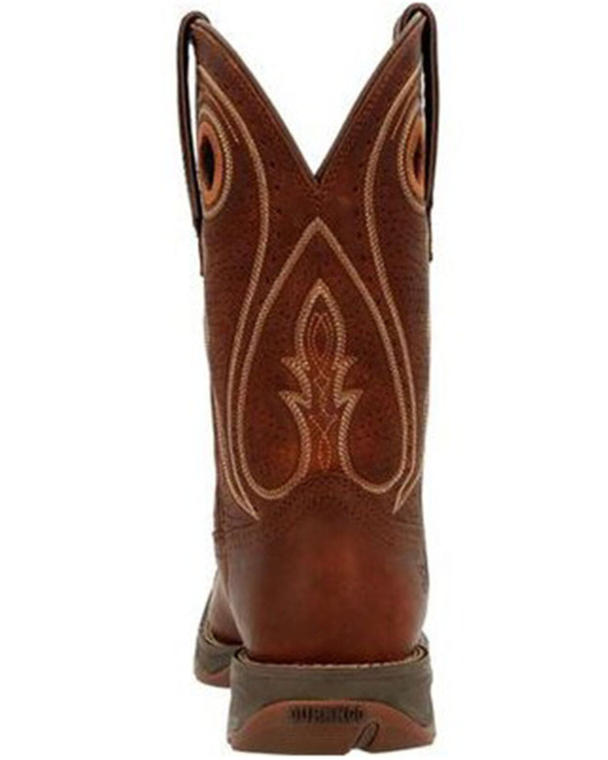 Image #5 - Durango Women's Chestnut Lady Rebel Performance Western Boots - Square Toe, Chestnut, hi-res