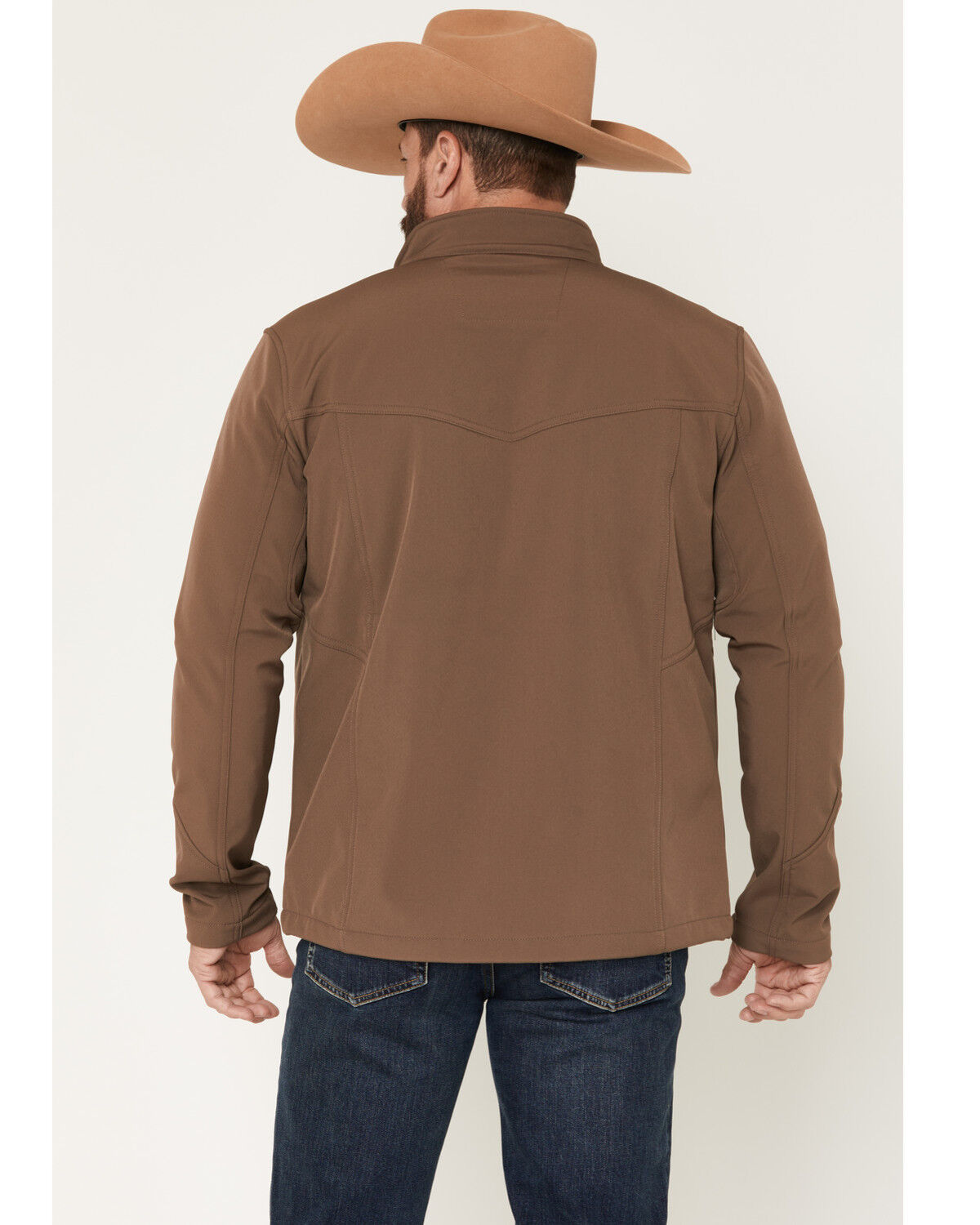 Image #4 - RANK 45&reg; Men's Richwood Softshell Jacket - Tall, Brown, hi-res
