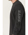 Image #3 - Hawx Men's Logo Long Sleeve Graphic Work T-Shirt , Charcoal, hi-res