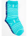 Image #1 - RANK 45® Girls' Southwestern Print Crew Socks - 2-Pack, Multi, hi-res