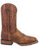 Image #2 - Dan Post Men's Saddle Bison Performance Western Boots - Broad Square Toe, Tan, hi-res