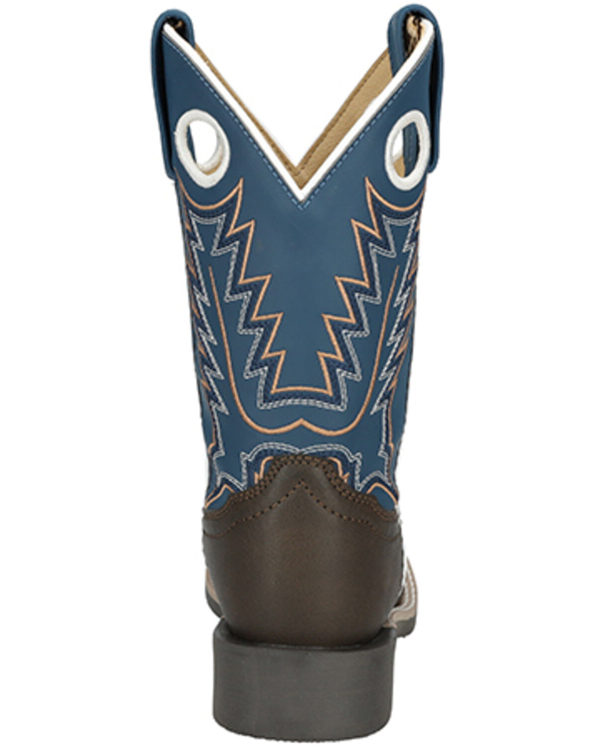 Image #5 - Smoky Mountain Little Boys' El Paso Western Boots - Broad Square Toe, Dark Brown, hi-res