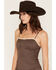 Image #2 - Cleo + Wolf Women's Plaid Print Tank Top, Brown, hi-res