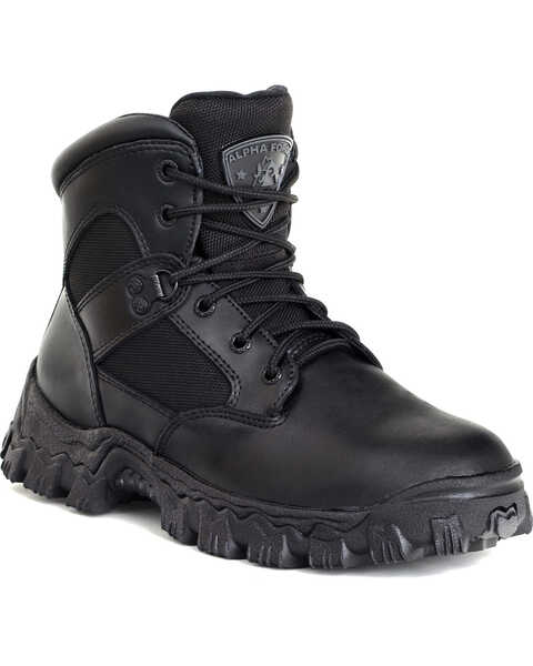 Image #1 - Rocky Men's Alpha Force Composite Toe Military Boots, Black, hi-res