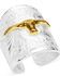 Image #1 - Montana Silversmiths Women's Out West Ring with Longhorn, Silver, hi-res
