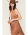 Image #2 - Idyllwind Women's Kirk Faux Suede Long Fringe Vest, Bark, hi-res