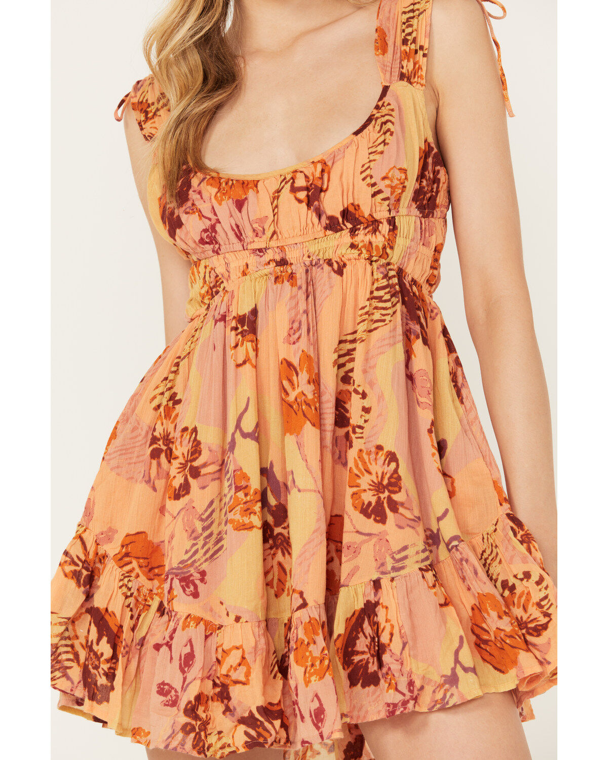 Image #3 - Free People Women's Vernon Mini Dress, Orange, hi-res