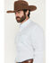 Image #2 - Wrangler Men's Classics Geo Print Long Sleeve Button-Down Western Shirt, White, hi-res