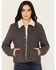 Image #1 - Levi's Women's Original Trucker Sherpa Jacket, Black, hi-res