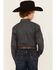 Image #4 - Cinch Boys' Dot Geo Print Long Sleeve Button-Down Western Shirt , Blue, hi-res