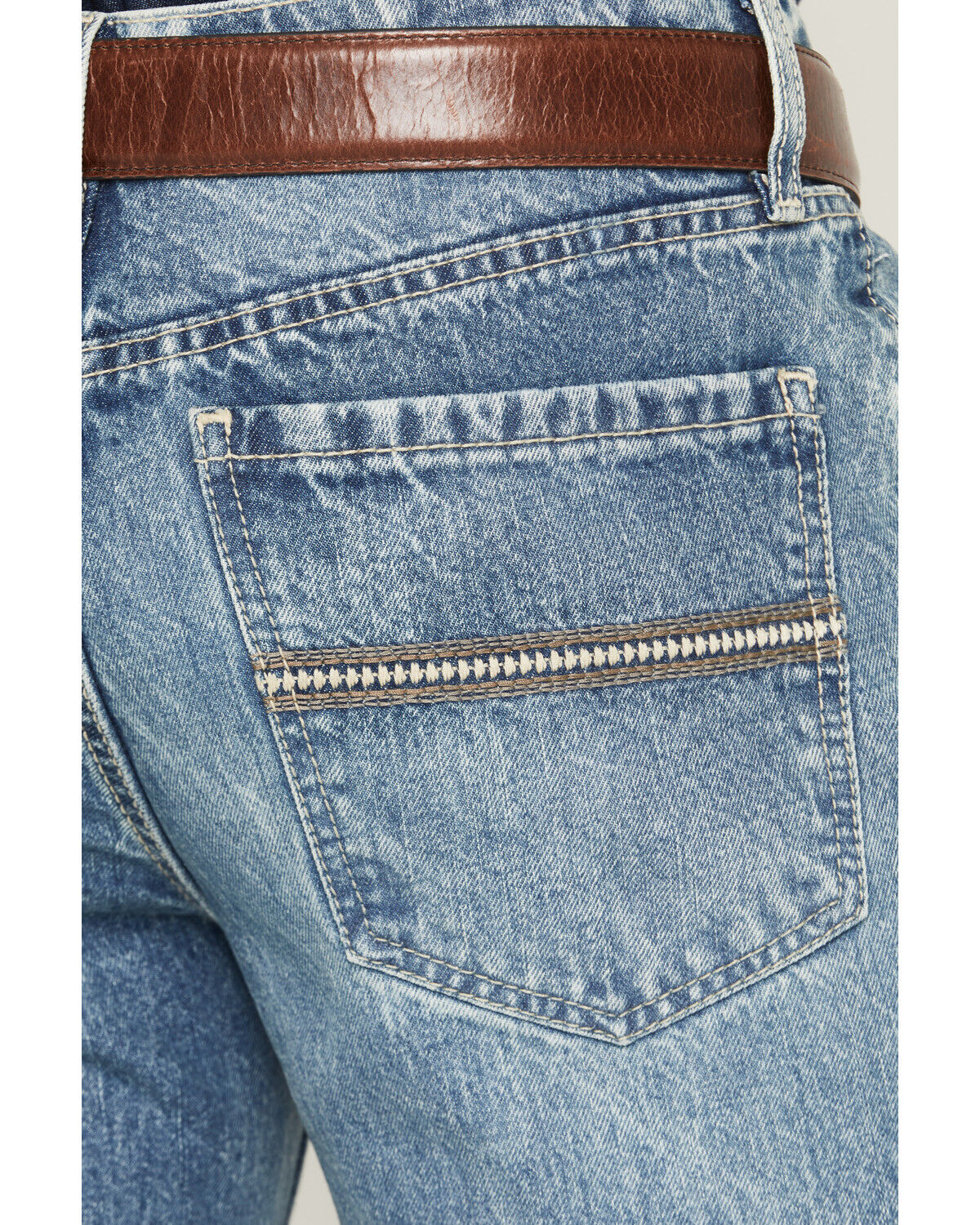 Image #4 - Cinch Men's Grant Light Acid Wash Relaxed Bootcut Rigid Denim Jeans, Indigo, hi-res