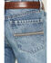 Image #4 - Cinch Men's Grant Light Acid Wash Relaxed Bootcut Rigid Denim Jeans, Indigo, hi-res