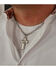 Image #3 - Montana Silversmiths Women's Banded Feathered Cross Necklace, Silver, hi-res