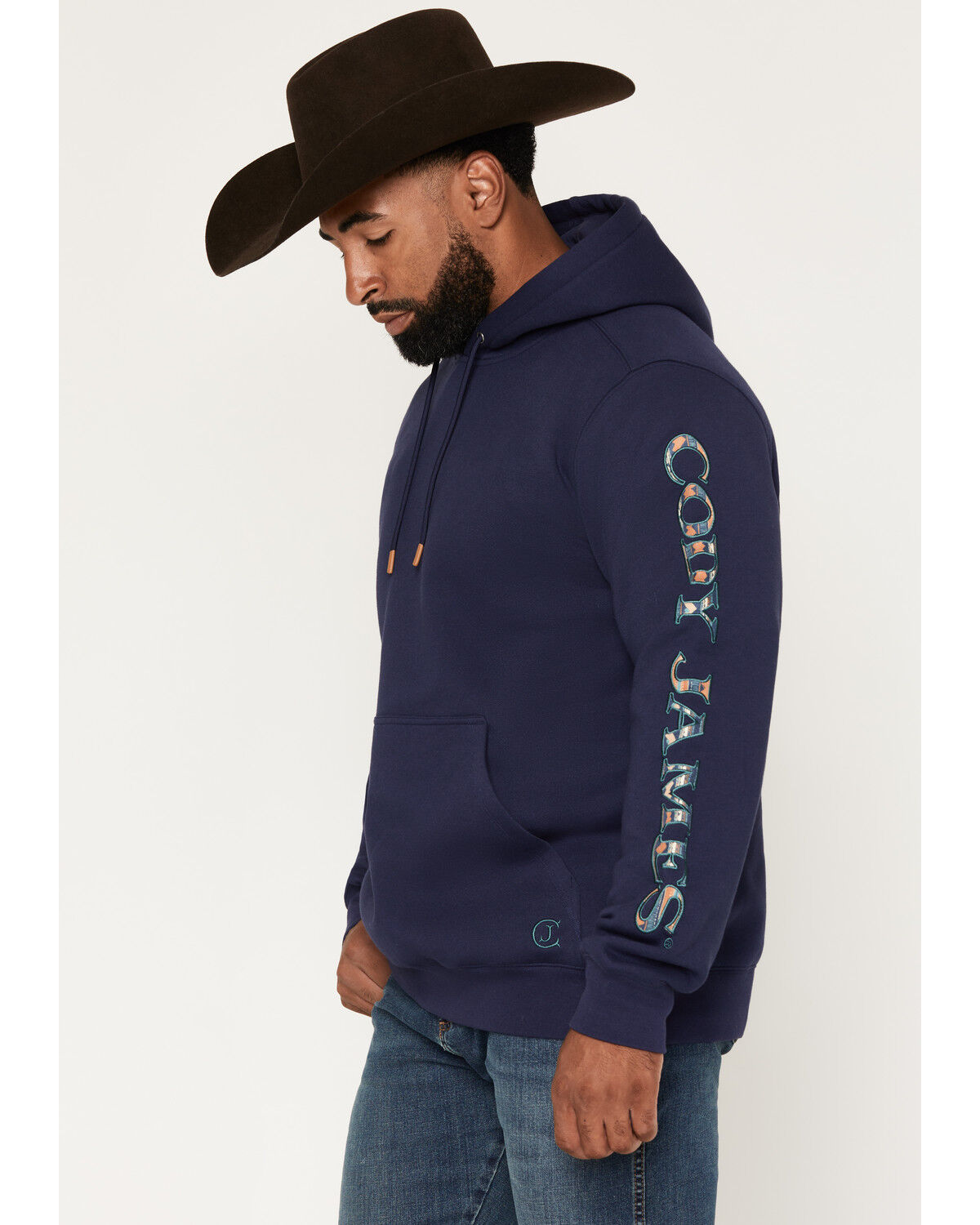 Cody James Men's Origin Logo Hooded Sweatshirt, Navy, hi-res