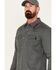 Image #2 - Cody James Men's FR Lightweight Long Sleeve Pearl Snap Stretch Work Shirt, Grey, hi-res