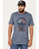Image #1 - Moonshine Spirit&reg; Men's Winged Bottle Short Sleeve Graphic T-Shirt, Charcoal, hi-res