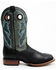 Image #2 - Dan Post Men's Leon Crazy Horse Performance Leather Western Boot - Broad Square Toe, Black/blue, hi-res