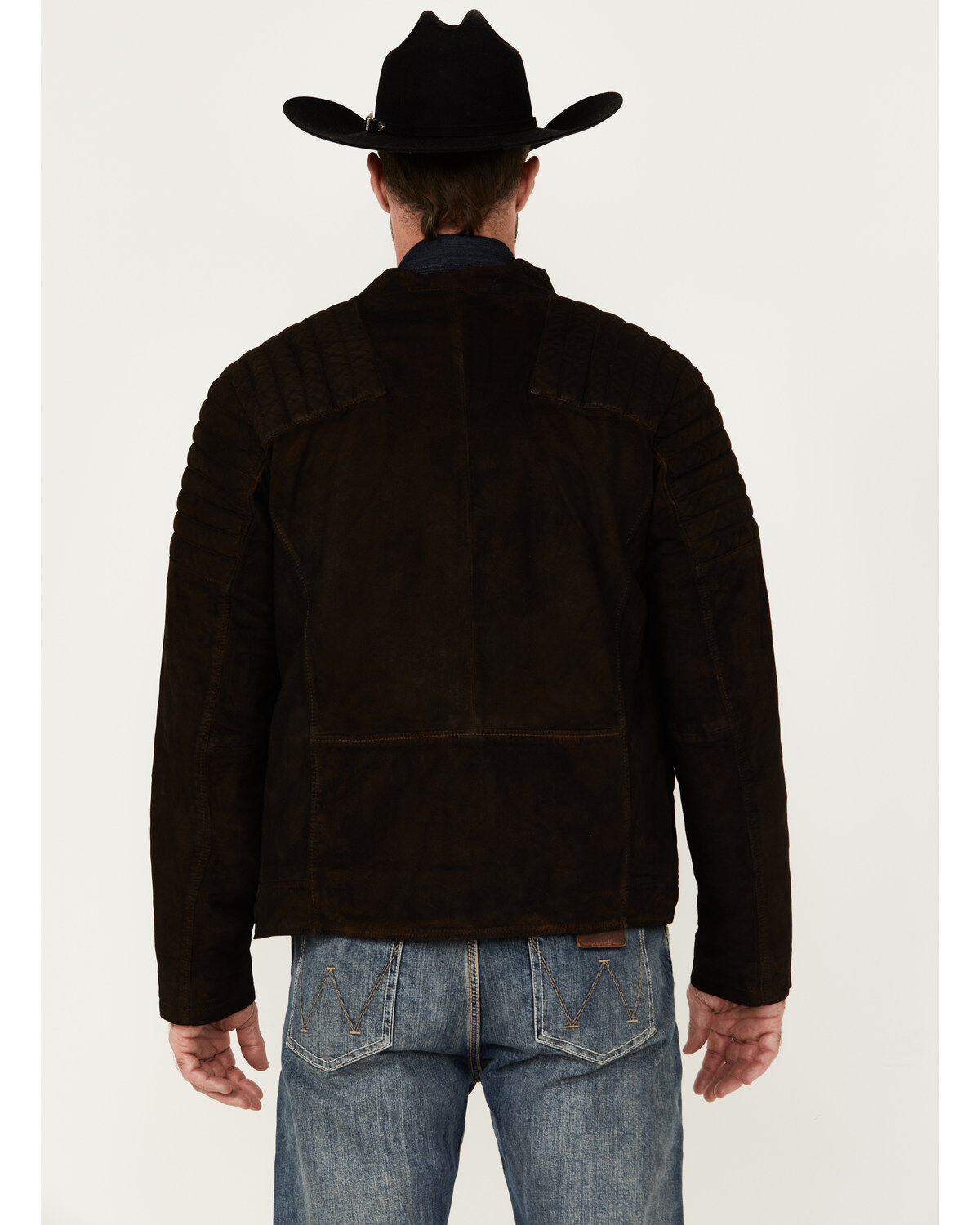 Image #4 - Moonshine Spirit&reg; Men's Motorcycle Leather Jacket, Brown, hi-res