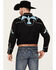 Image #4 - Scully Men's Phoenix Embroidered Retro Long Sleeve Western Shirt, Black, hi-res