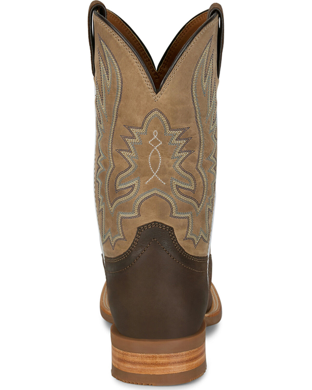 Image #5 - Justin Men's Outlaw Rustle Performance Western Boots - Broad Square Toe, Brown, hi-res