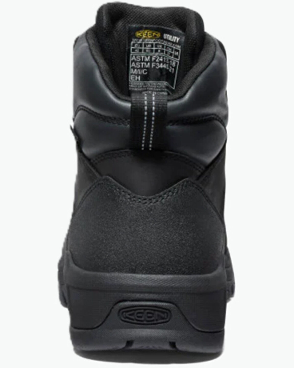 Image #3 - Keen Men's Evanston Waterproof Work Boots - Carbon toe, Black, hi-res