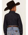 Image #4 - Cody James Boys' Cave Creek Long Sleeve Pearl Snap Western Denim Shirt, Dark Wash, hi-res