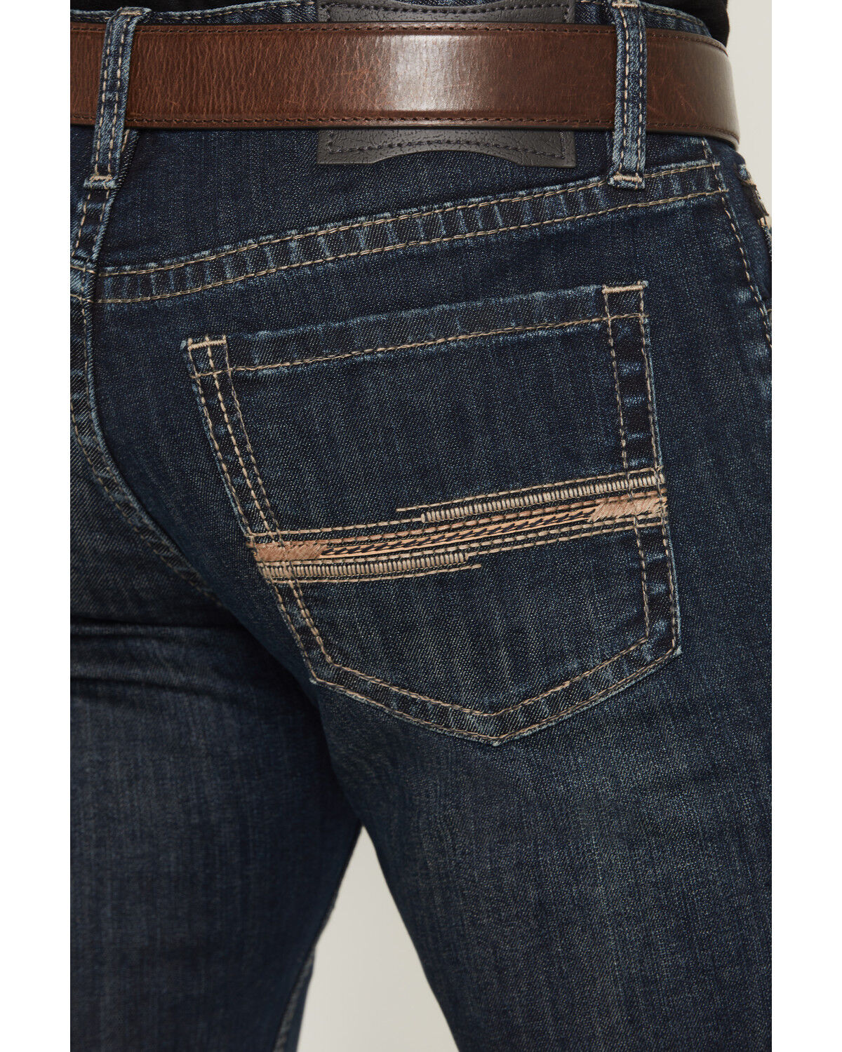 Image #4 - Rock & Roll Denim Men's Dark Wash Revolver Slim Straight Reflex Stretch Denim Jeans, Dark Wash, hi-res
