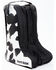 Image #1 - Boot Barn Cow Print Boot Bag, Black, hi-res