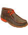 Image #1 - Twisted X Men's Lace Up Driving Mocs, Brown, hi-res